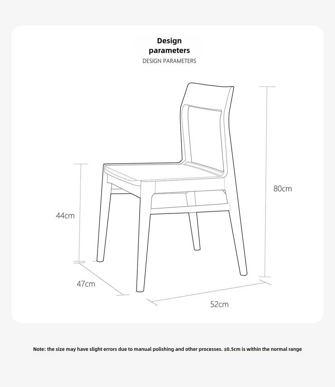 Coast Chair] Original Design Nordic Pure Solid Wood Desk Chair, Handmade Mortise and Tenon, White Ash, Black Walnut