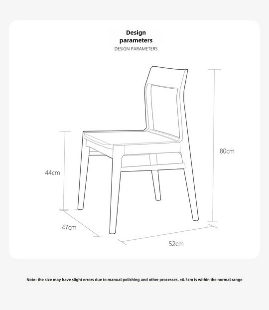 Coast Chair] Original Design Nordic Pure Solid Wood Desk Chair, Handmade Mortise and Tenon, White Ash, Black Walnut