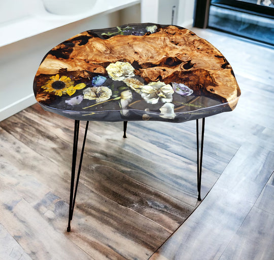 Epoxy Table, Live Edge Epoxy Table, Walnut Resin River Table, 2411076