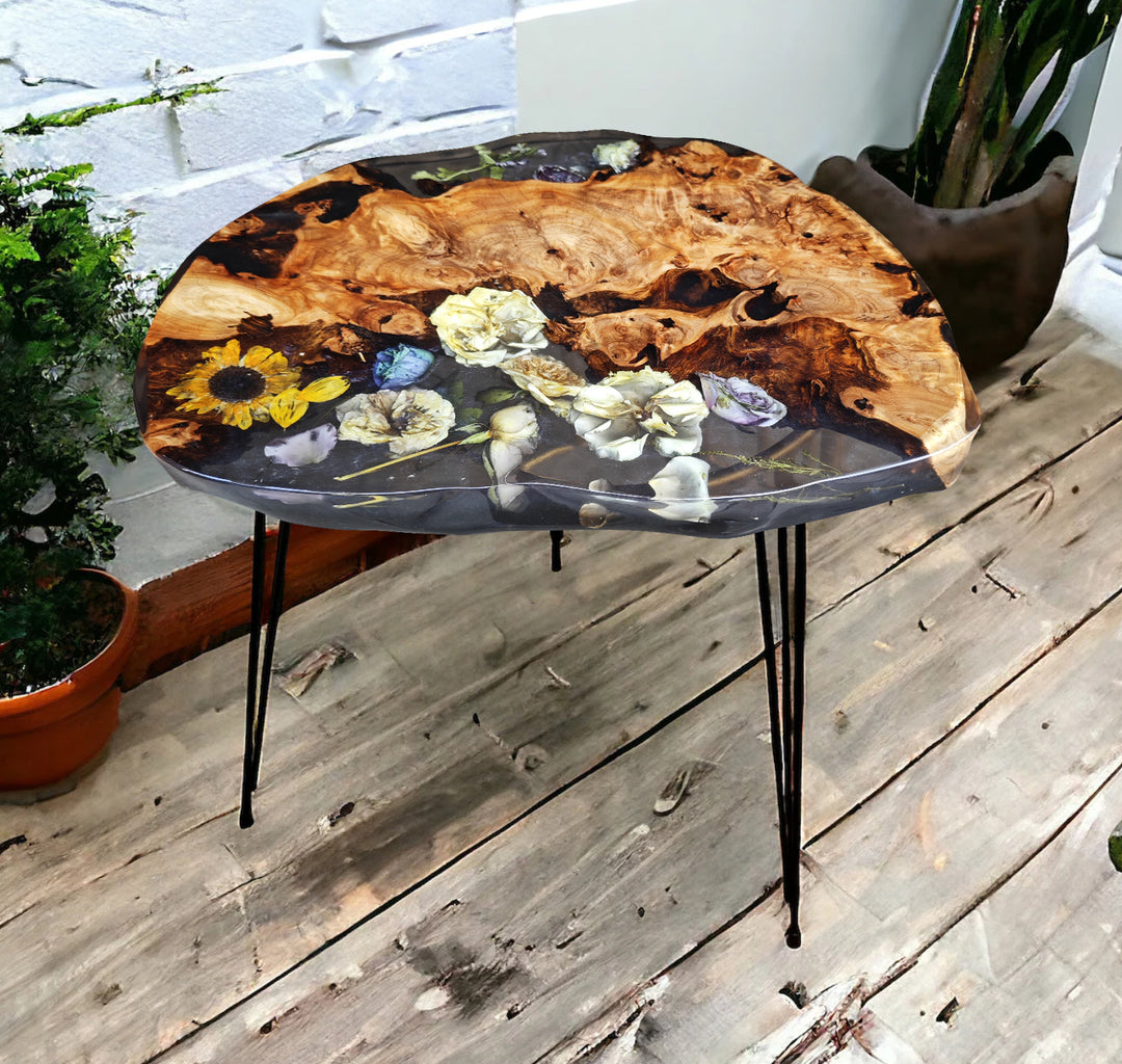 Epoxy Table, Live Edge Epoxy Table, Walnut Resin River Table, 2411076