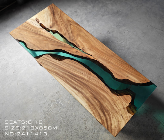 Epoxy Table, Live Edge Epoxy Table, Walnut Resin River Table, 24112803