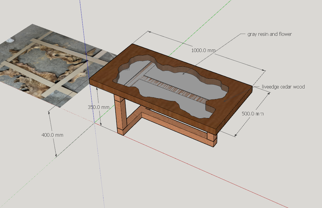 resin coffee table Singapore customer20250514
