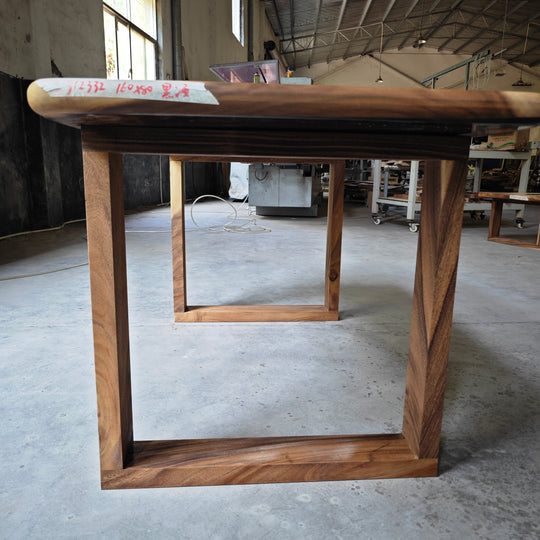 Epoxy Table, Live Edge Epoxy Table, Walnut Resin River Table, 2410_005