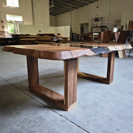 Epoxy Table, Live Edge Epoxy Table, Walnut Resin River Table, 2410_001