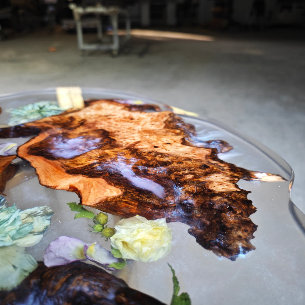 Epoxy Table, Live Edge Epoxy Table, Walnut Resin River Table, 2411072