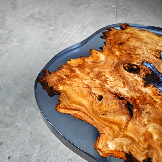 Epoxy Table, Live Edge Epoxy Table, Walnut Resin River Table, 2411073