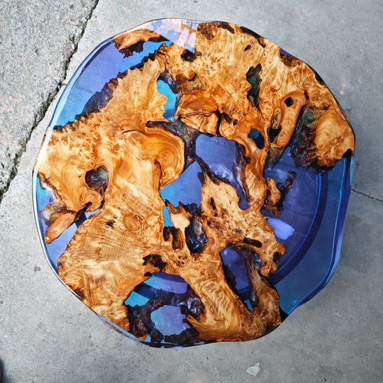 Epoxy Table, Live Edge Epoxy Table, Walnut Resin River Table, 2411074