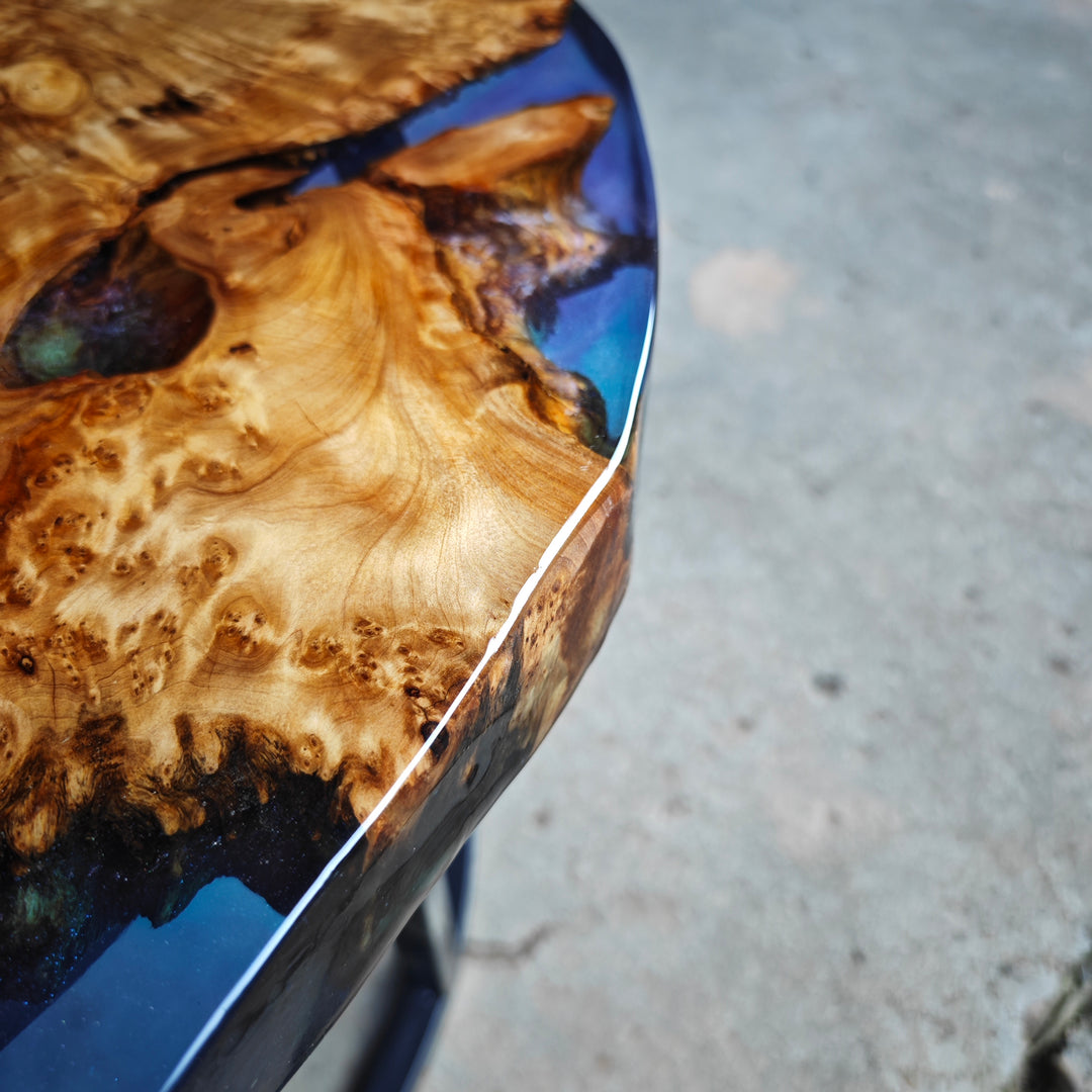 Epoxy Table, Live Edge Epoxy Table, Walnut Resin River Table, 2411074