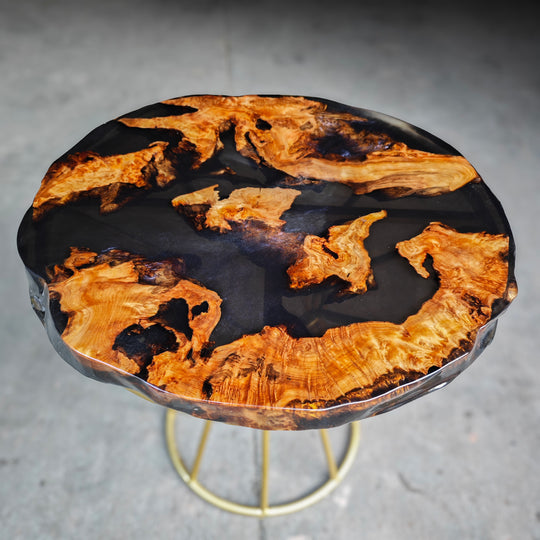 Epoxy Table, Live Edge Epoxy Table, Walnut Resin River Table, 2411078