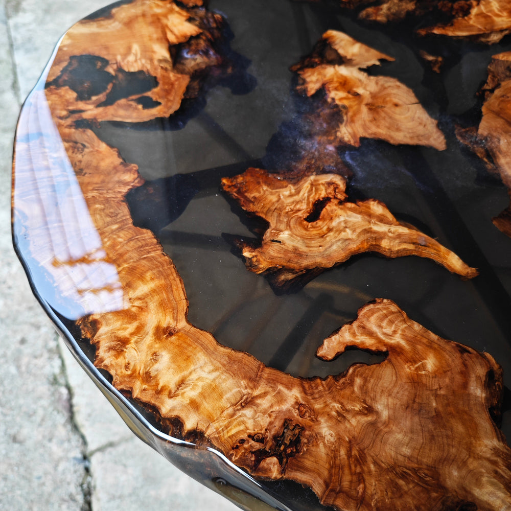 Epoxy Table, Live Edge Epoxy Table, Walnut Resin River Table, 2411078