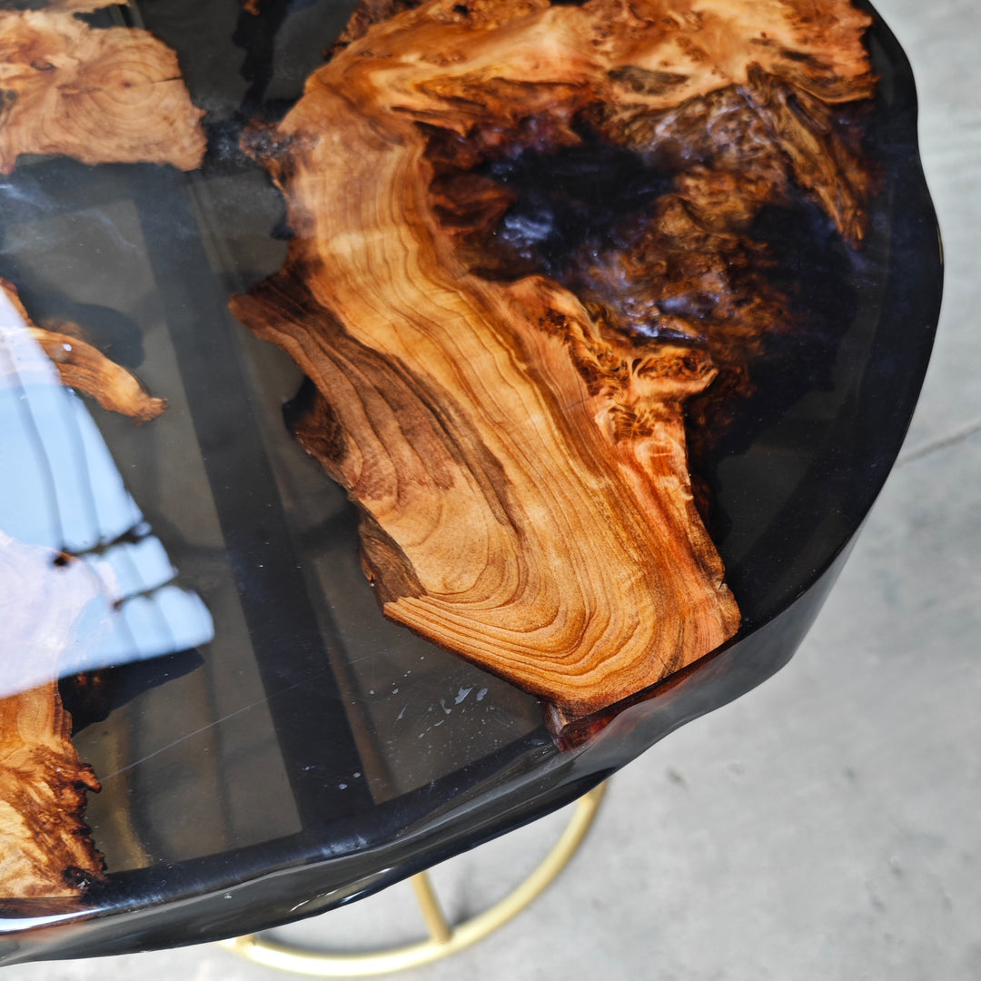 Epoxy Table, Live Edge Epoxy Table, Walnut Resin River Table, 2411078