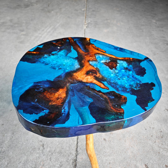 Epoxy Table, Live Edge Epoxy Table, Walnut Resin River Table, 2411079