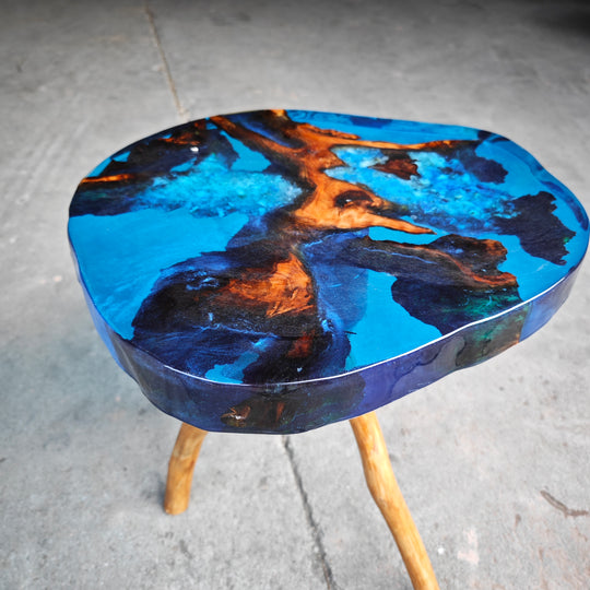 Epoxy Table, Live Edge Epoxy Table, Walnut Resin River Table, 2411079