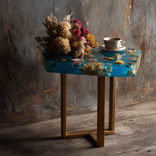Epoxy Table, Live Edge Epoxy Table,  Resin River Table, 2505099713