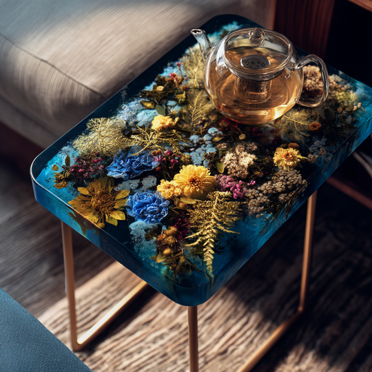 Epoxy Table, Live Edge Epoxy Table,  Resin River Table, 2505099707