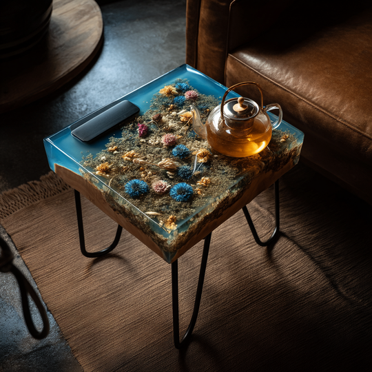 Epoxy Table, Live Edge Epoxy Table,  Resin River Table, 2505099707