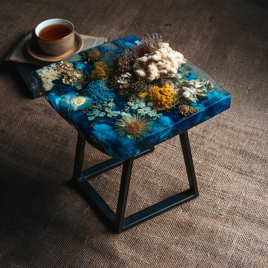 Epoxy Table, Live Edge Epoxy Table,  Resin River Table, 2505099707