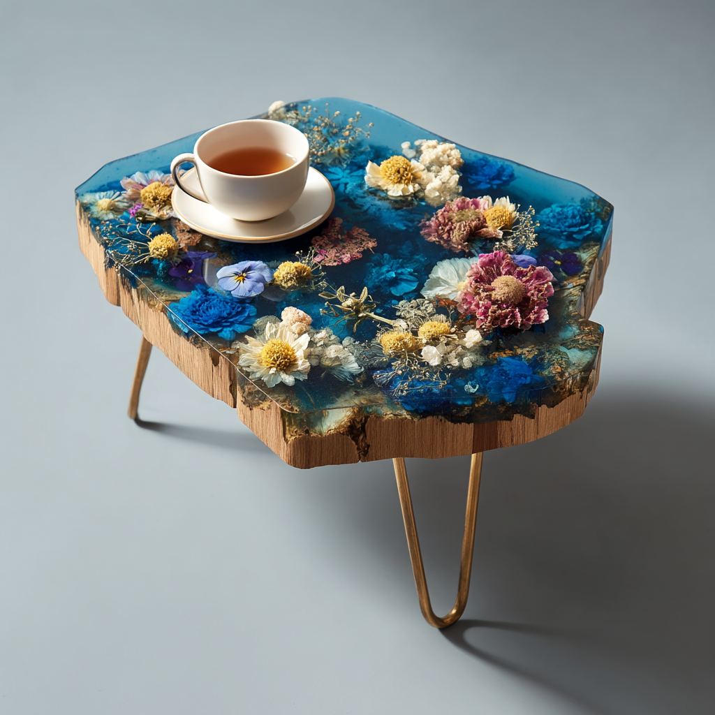 Epoxy Table, Live Edge Epoxy Table,  Resin River Table, 2505099704