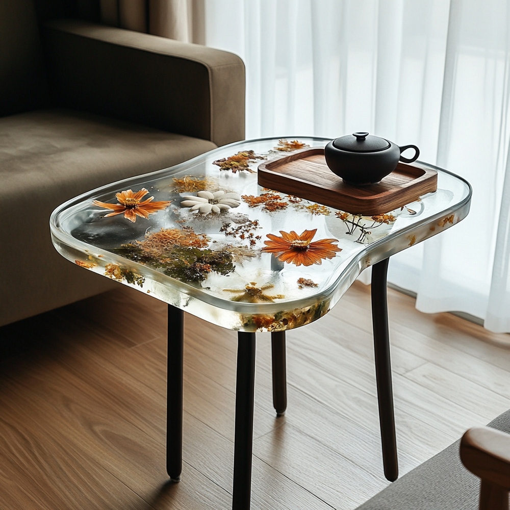 Epoxy Table, Live Edge Epoxy Table,  Resin River Table, 25050996011