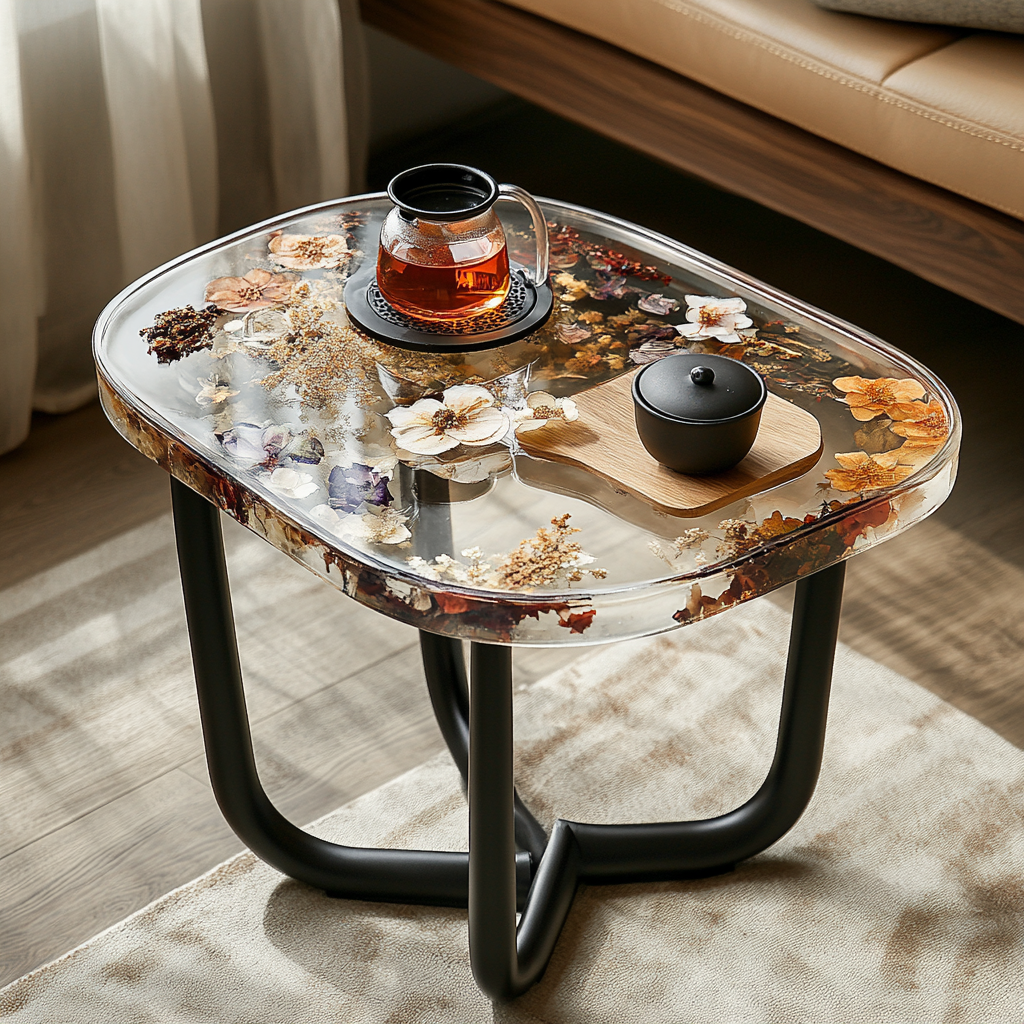 Epoxy Table, Live Edge Epoxy Table,  Resin River Table, 25050996014