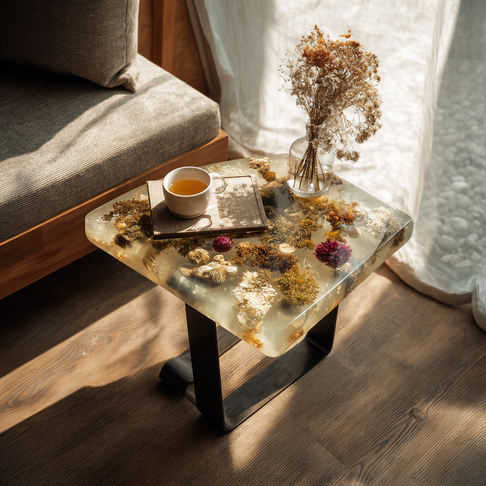 Epoxy Table, Live Edge Epoxy Table,  Resin River Table, 25050996016