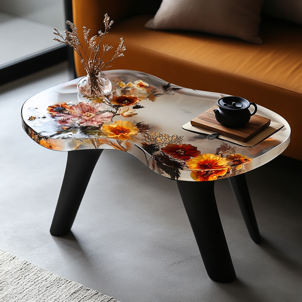 Epoxy Table, Live Edge Epoxy Table,  Resin River Table, 25050996015