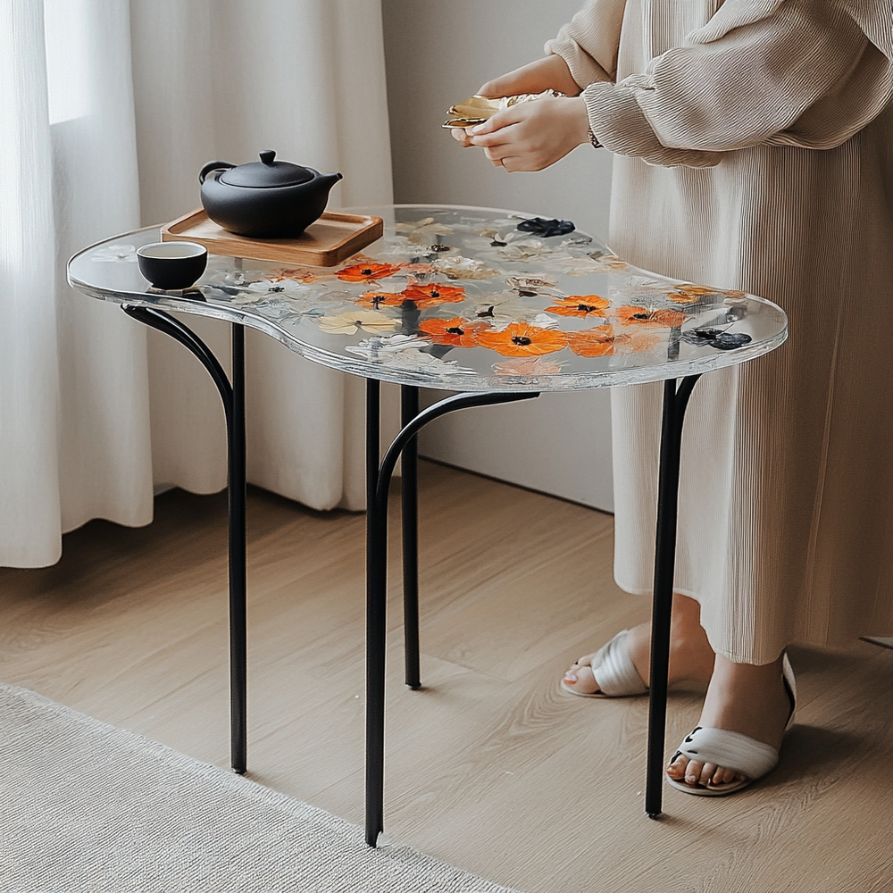 Epoxy Table, Live Edge Epoxy Table,  Resin River Table, 25050996017