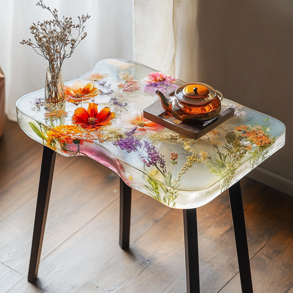 Epoxy Table, Live Edge Epoxy Table,  Resin River Table, 25050996012