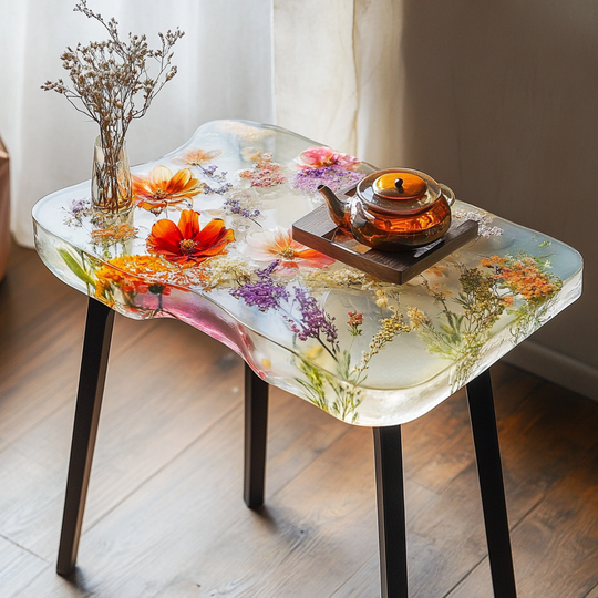 Epoxy Table, Live Edge Epoxy Table,  Resin River Table, 25050996012