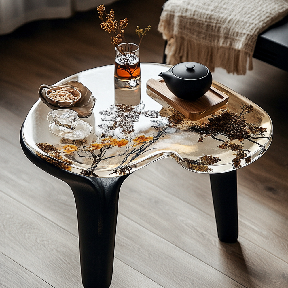 Epoxy Table, Live Edge Epoxy Table,  Resin River Table, 25050996010