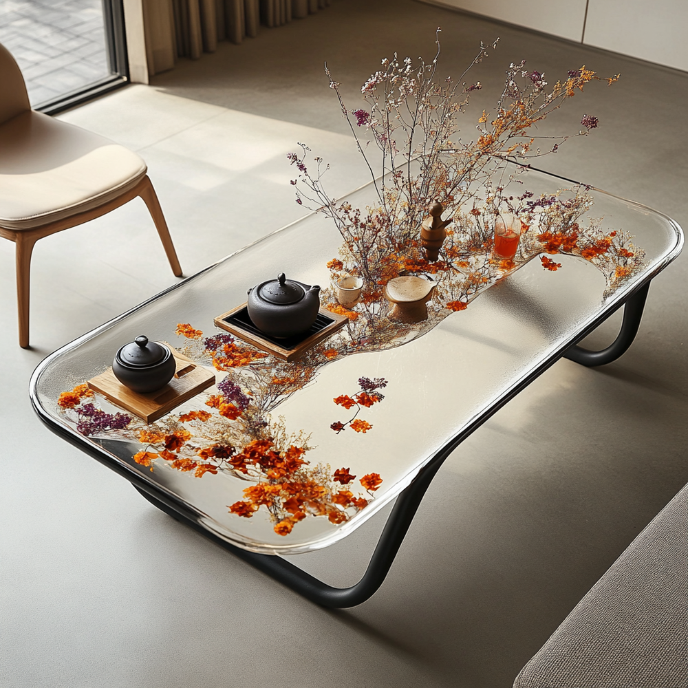 Epoxy Table, Live Edge Epoxy Table,  Resin River Table, 2505119516