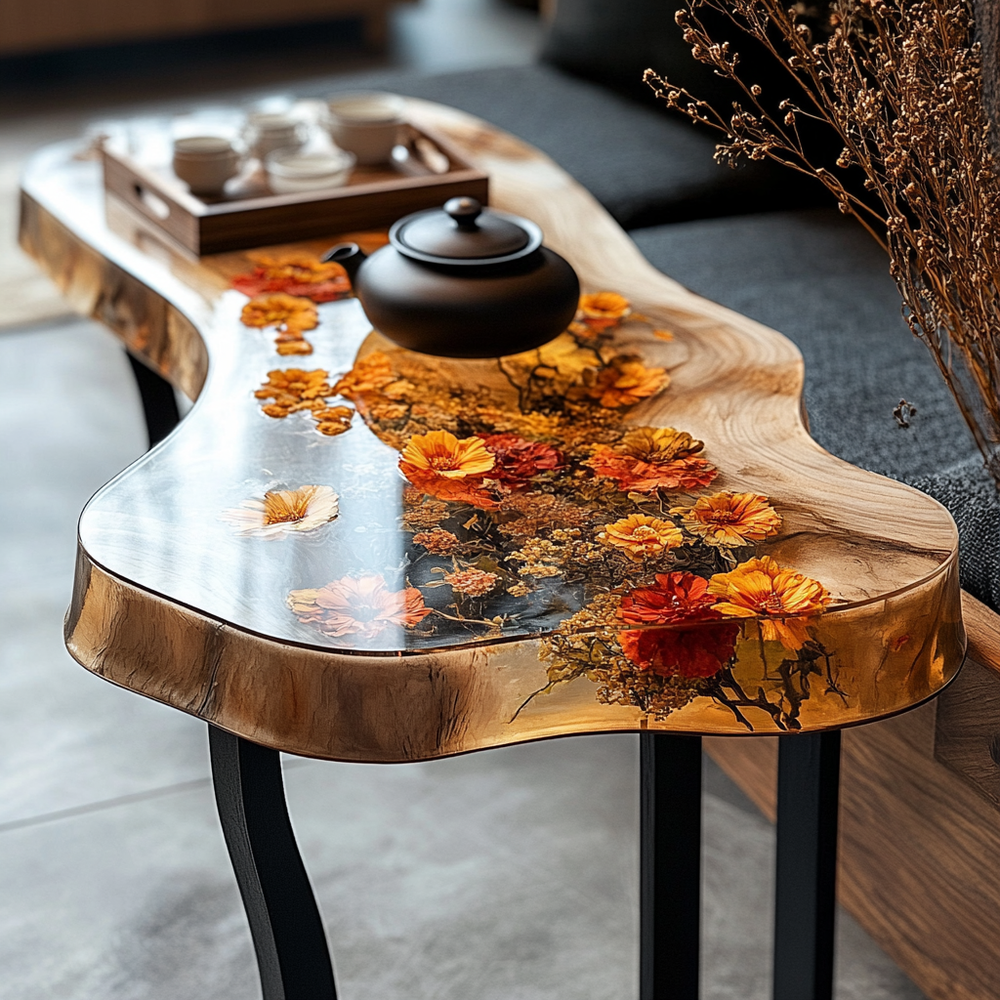 Epoxy Table, Live Edge Epoxy Table,  Resin River Table, 2505119506