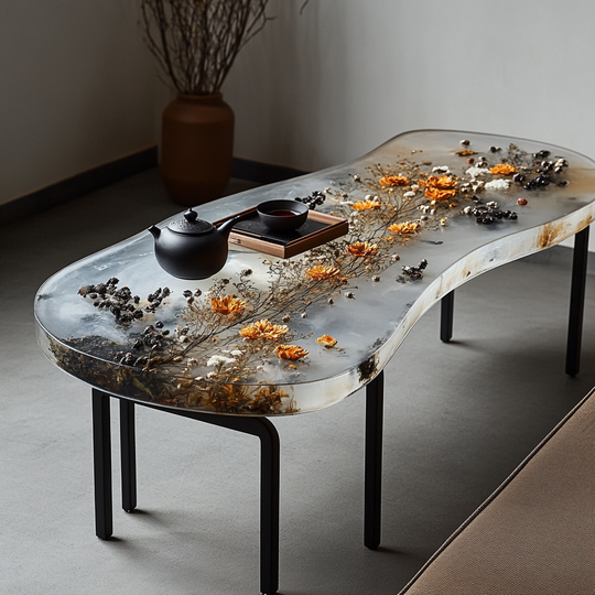 Epoxy Table, Live Edge Epoxy Table,  Resin River Table, 2505119502