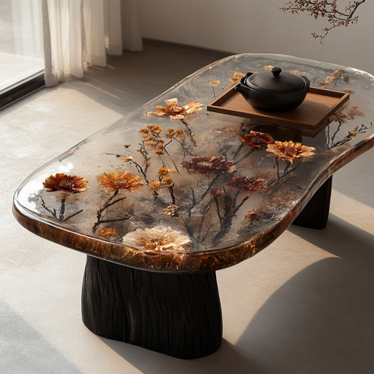 Epoxy Table, Live Edge Epoxy Table,  Resin River Table, 2505119513