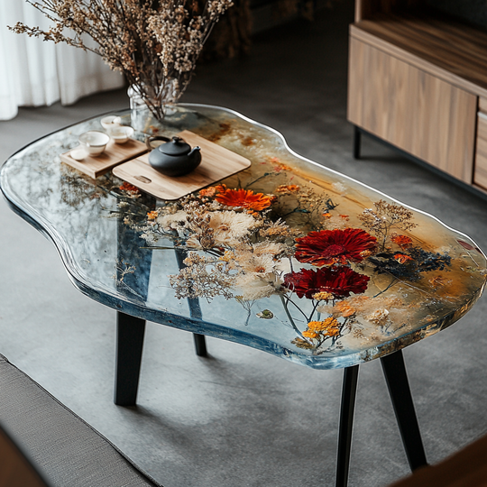 Epoxy Table, Live Edge Epoxy Table,  Resin River Table, 2505119504