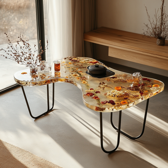 Epoxy Table, Live Edge Epoxy Table,  Resin River Table, 2505119502