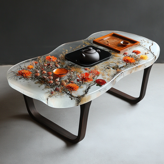 Epoxy Table, Live Edge Epoxy Table,  Resin River Table, 2505119506