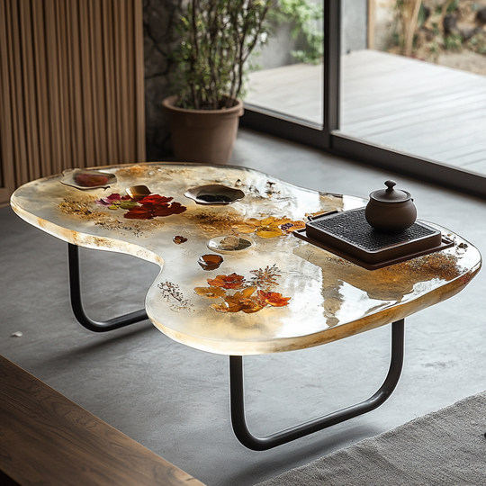 Epoxy Table, Live Edge Epoxy Table,  Resin River Table, 2505119503