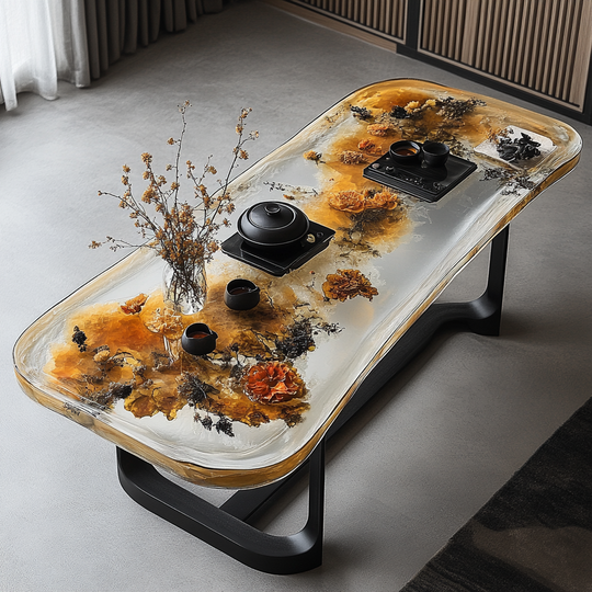 Epoxy Table, Live Edge Epoxy Table,  Resin River Table, 2505119503