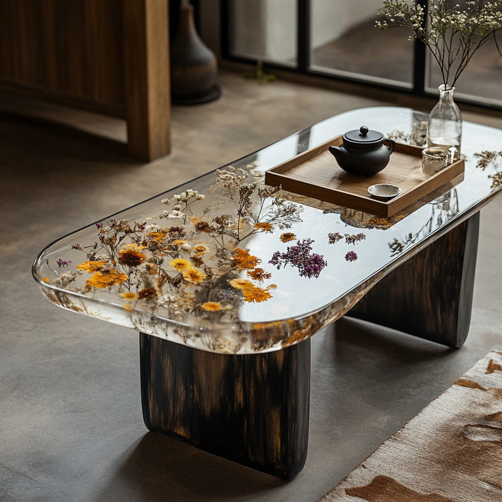 Epoxy Table, Live Edge Epoxy Table,  Resin River Table, 2505119518