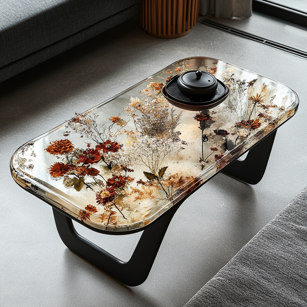 Epoxy Table, Live Edge Epoxy Table,  Resin River Table, 2505119507