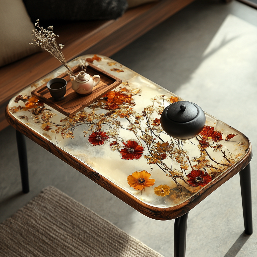 Epoxy Table, Live Edge Epoxy Table,  Resin River Table, 2505119504