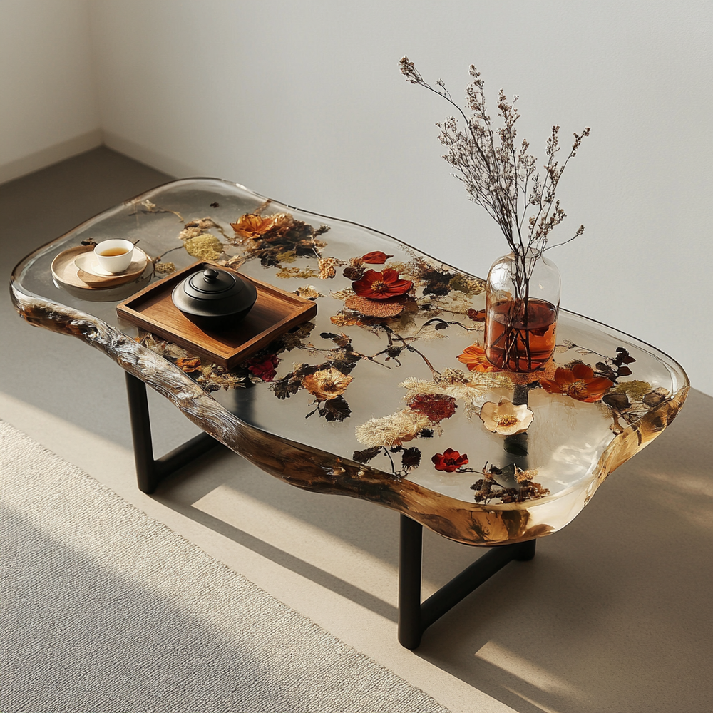 Epoxy Table, Live Edge Epoxy Table,  Resin River Table, 2505119519