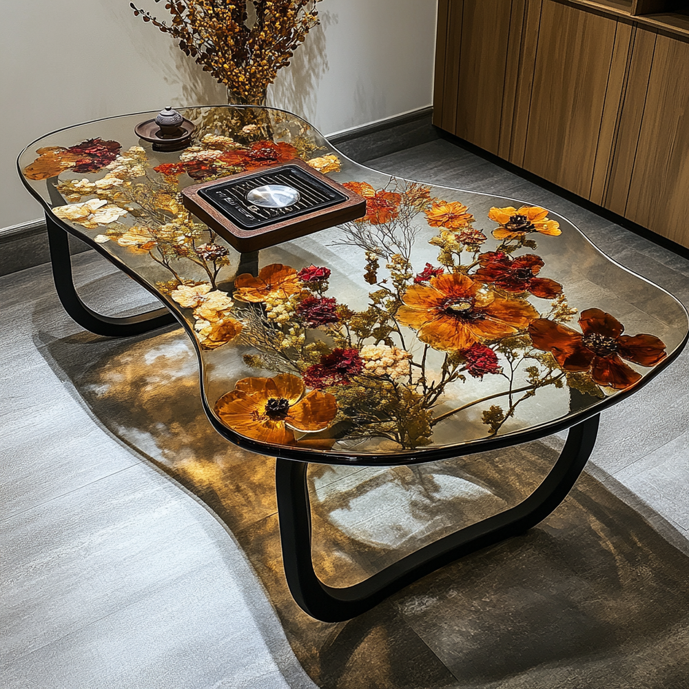 Epoxy Table, Live Edge Epoxy Table,  Resin River Table, 2505119509