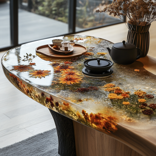 Epoxy Table, Live Edge Epoxy Table,  Resin River Table, 2505119509
