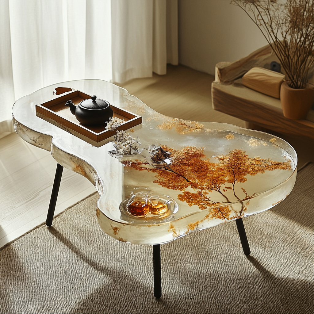 Epoxy Table, Live Edge Epoxy Table,  Resin River Table, 2505119509