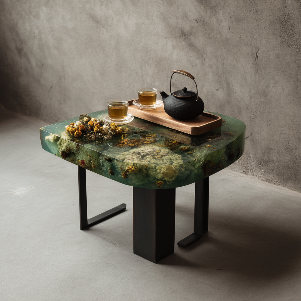 Epoxy Table, Live Edge Epoxy Table,  Resin River Table, 25050996026