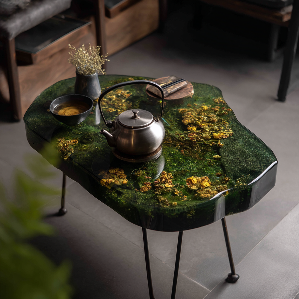 Epoxy Table, Live Edge Epoxy Table,  Resin River Table, 25050996029