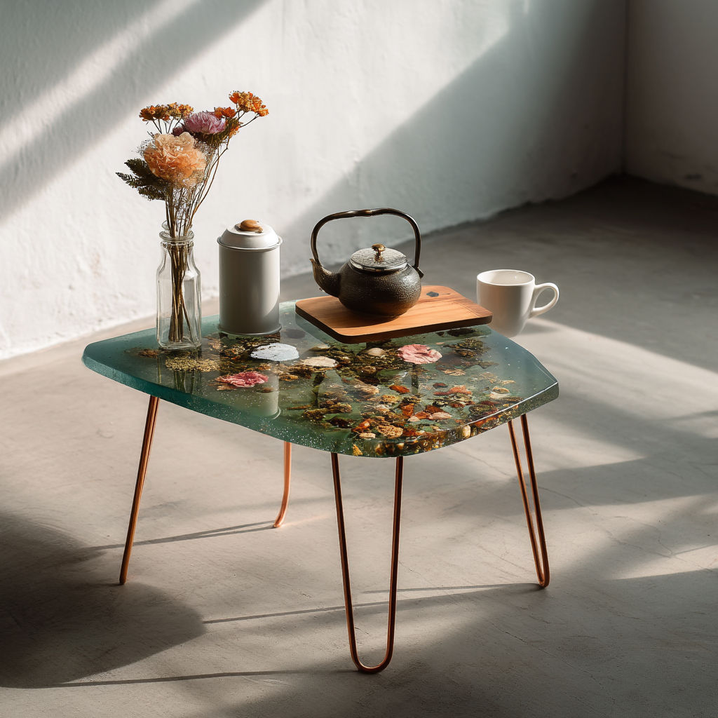 Epoxy Table, Live Edge Epoxy Table,  Resin River Table, 25050996027