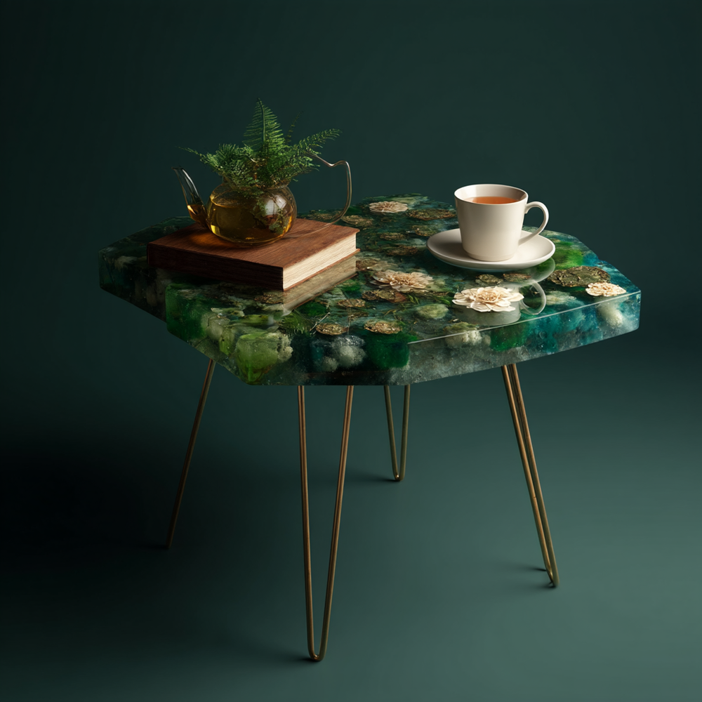 Epoxy Table, Live Edge Epoxy Table,  Resin River Table, 25050996025